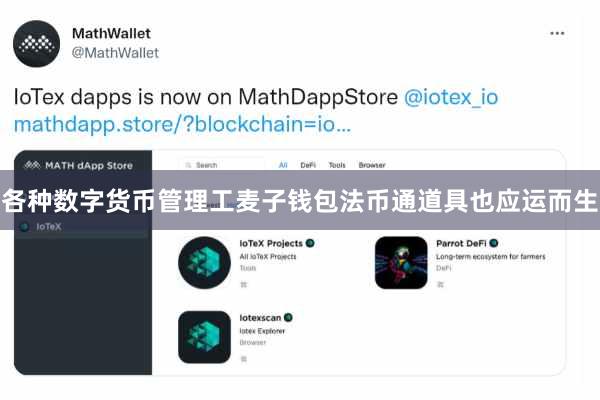 各种数字货币管理工麦子钱包法币通道具也应运而生
